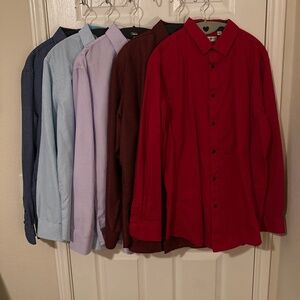 5 Alex Vando button down shirts